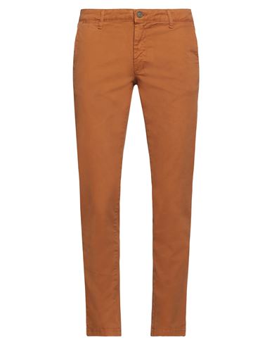 Rar Man Pants Tan Size 28 Cotton, Elastane In Brown