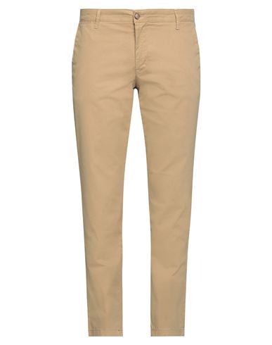Shop Rar Man Pants Light Brown Size 40 Cotton, Elastane In Beige