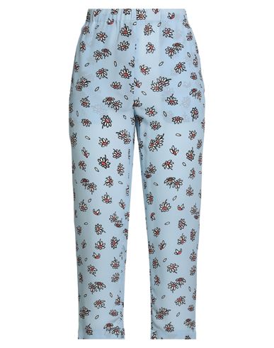 Marni X Frank Navin Woman Pants Sky Blue Size 8 Silk