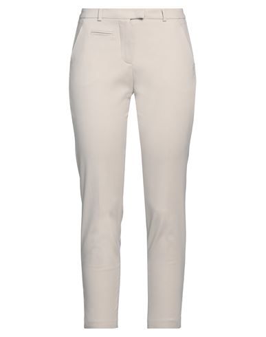 Woman Pants White Size 31 Cotton, Polyester, Elastane