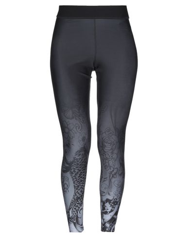 Woman Leggings Steel grey Size 8 Polyamide, Polyester, Elastane