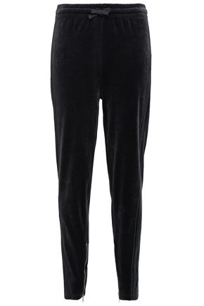 IRO Adila cotton-blend velvet track pants