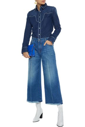 Stella McCartney Cropped Wide Leg High-rise Jeans 