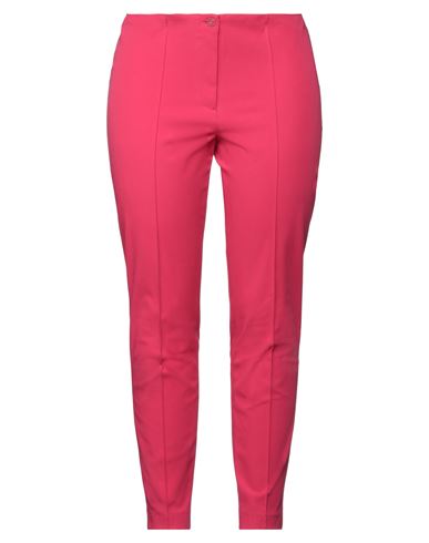 Cambio Woman Pants Fuchsia Size 16 Cotton, Polyamide, Elastane In Pink