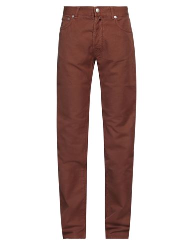 Jacob Cohёn Man Denim Pants Brown Size 34 Cotton