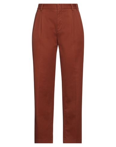 Aspesi Woman Pants Rust Size 8 Cotton, Elastane In Red
