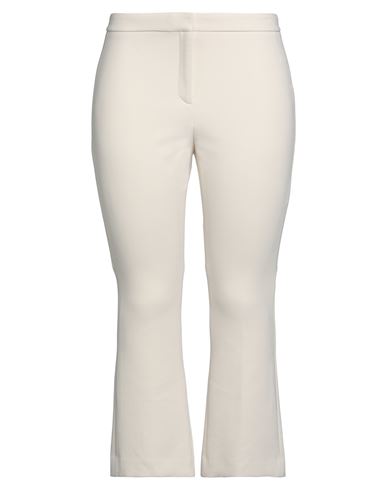 Theory Woman Pants Beige Size 10 Polyester, Viscose, Elastane