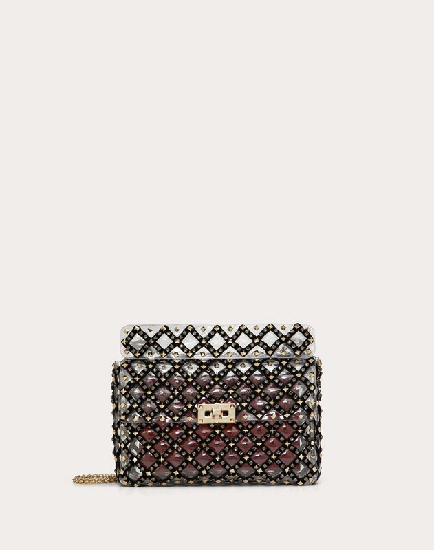 valentino transparent rockstud bag