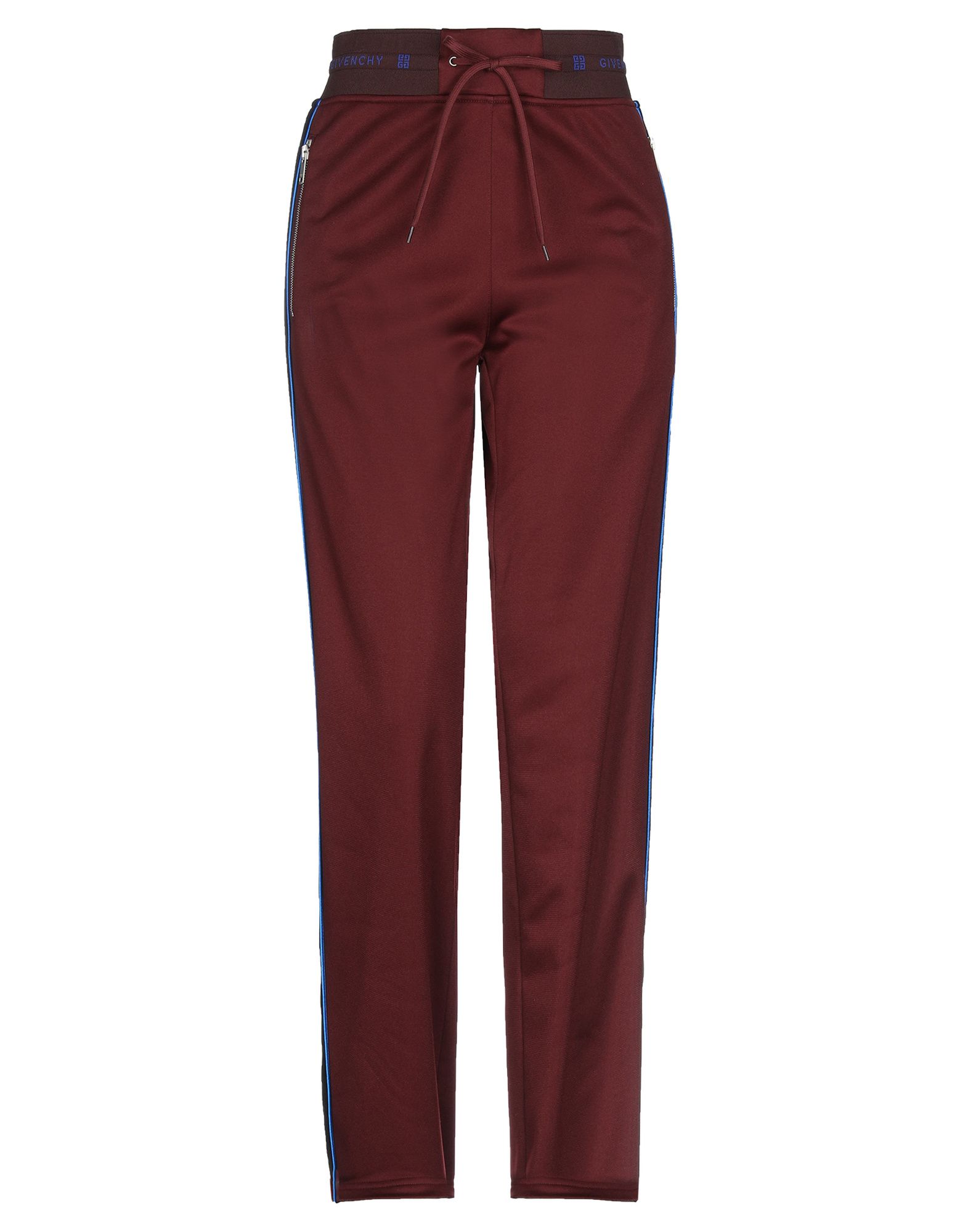 Shop Givenchy Woman Pants Burgundy Size 12 Polyester, Cotton, Polyamide, Elastane In Red