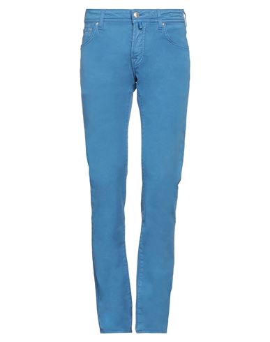 Jacob Cohёn Man Pants Pastel Blue Size 36 Lyocell, Cotton, Elastane In Blue