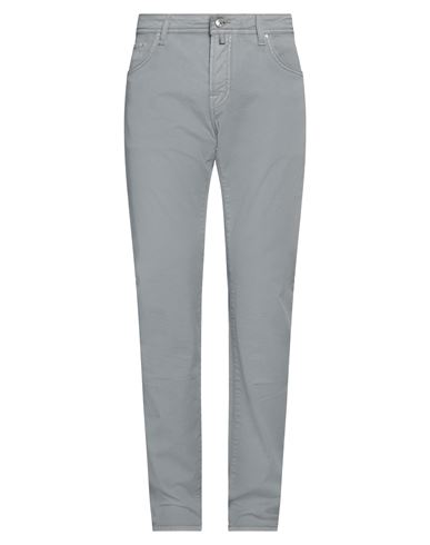 Shop Jacob Cohёn Man Pants Grey Size 36 Cotton, Elastane