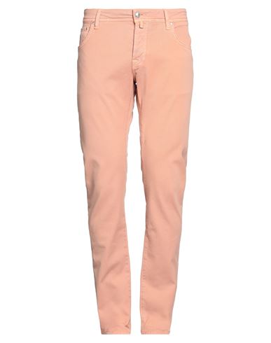 Shop Jacob Cohёn Man Pants Salmon Pink Size 31 Cotton, Elastane