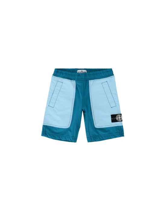 13315744nn - BERMUDAS STONE ISLAND JUNIOR Bermudas L0836 GARMENT DYED PLATED REFLECTIVE STONE ISLAND JUNIOR - 0
