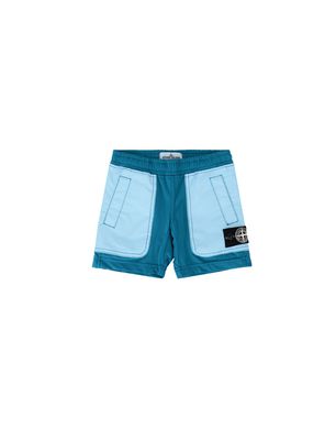 stone island baby blue shorts