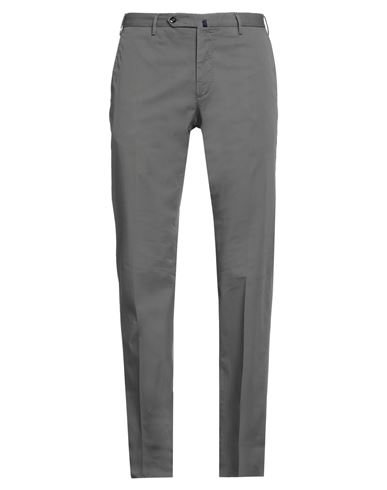 Incotex Man Pants Lead Size 42 Cotton, Elastane In Grey