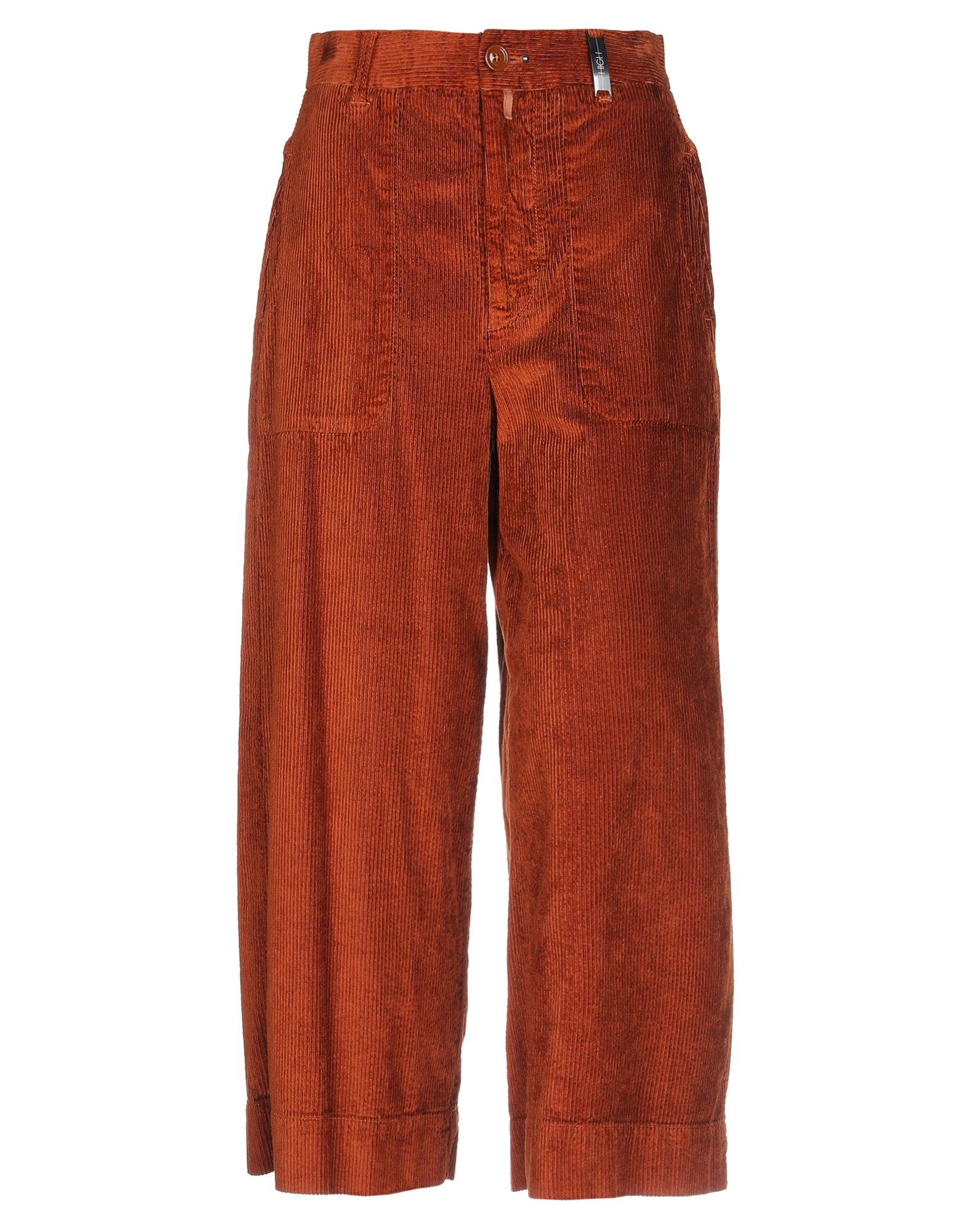 Shop High Woman Pants Rust Size 6 Rayon, Cotton, Elastane In Red