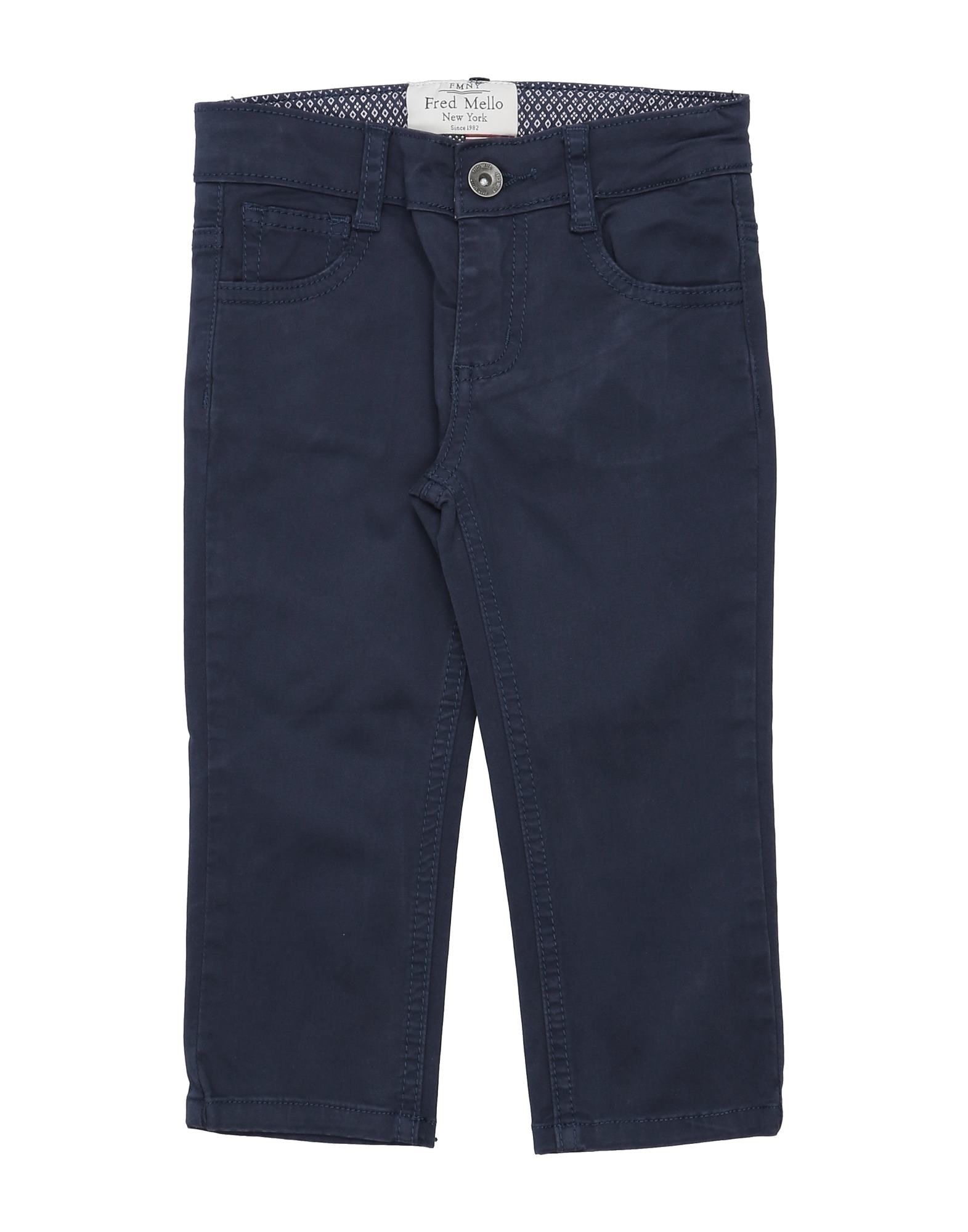 Fred Mello Kids' Casual Pants In Dark Blue