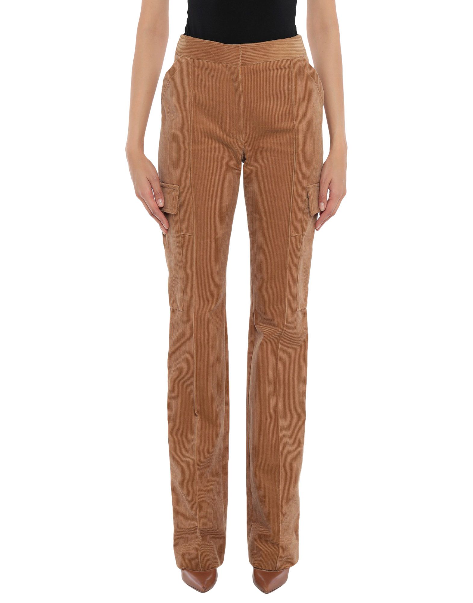 Shop Stella Mccartney Woman Pants Camel Size 0-2 Cotton In Beige