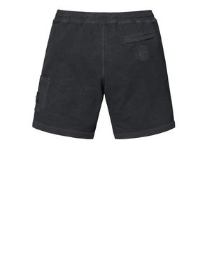 Stone island fleece shorts hot sale black