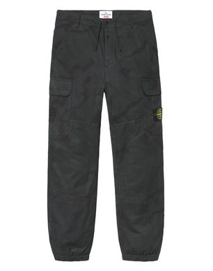 301S4 BRUSHED COTTON 2C CAMO OVD STONE ISLAND FOR SUPREME Trousers