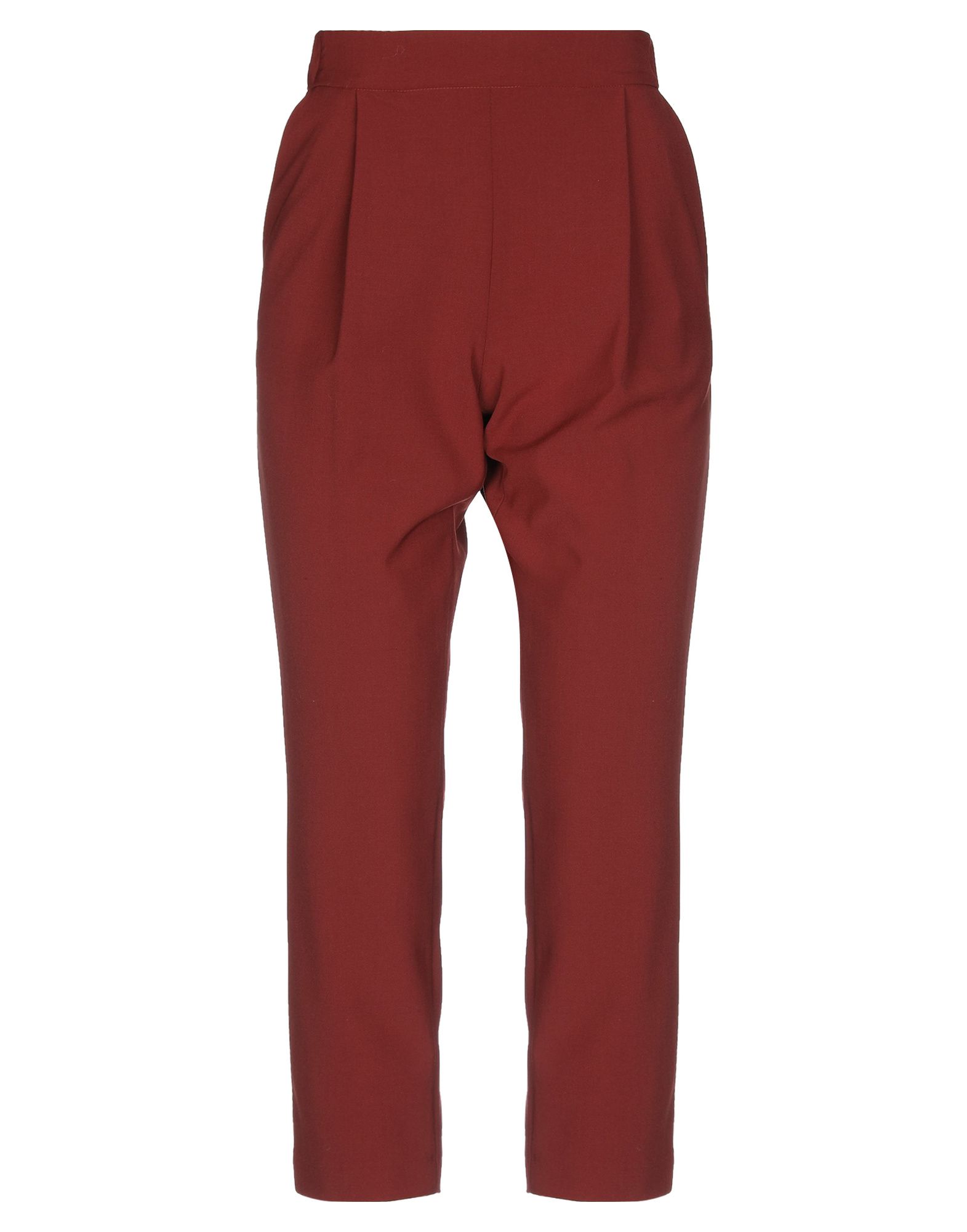 Shop Erika Cavallini Woman Pants Brick Red Size 8 Polyester, Wool, Elastane