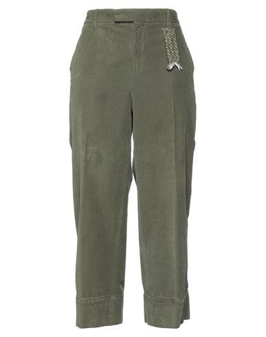 The Gigi Woman Pants Military Green Size 6 Cotton, Elastane