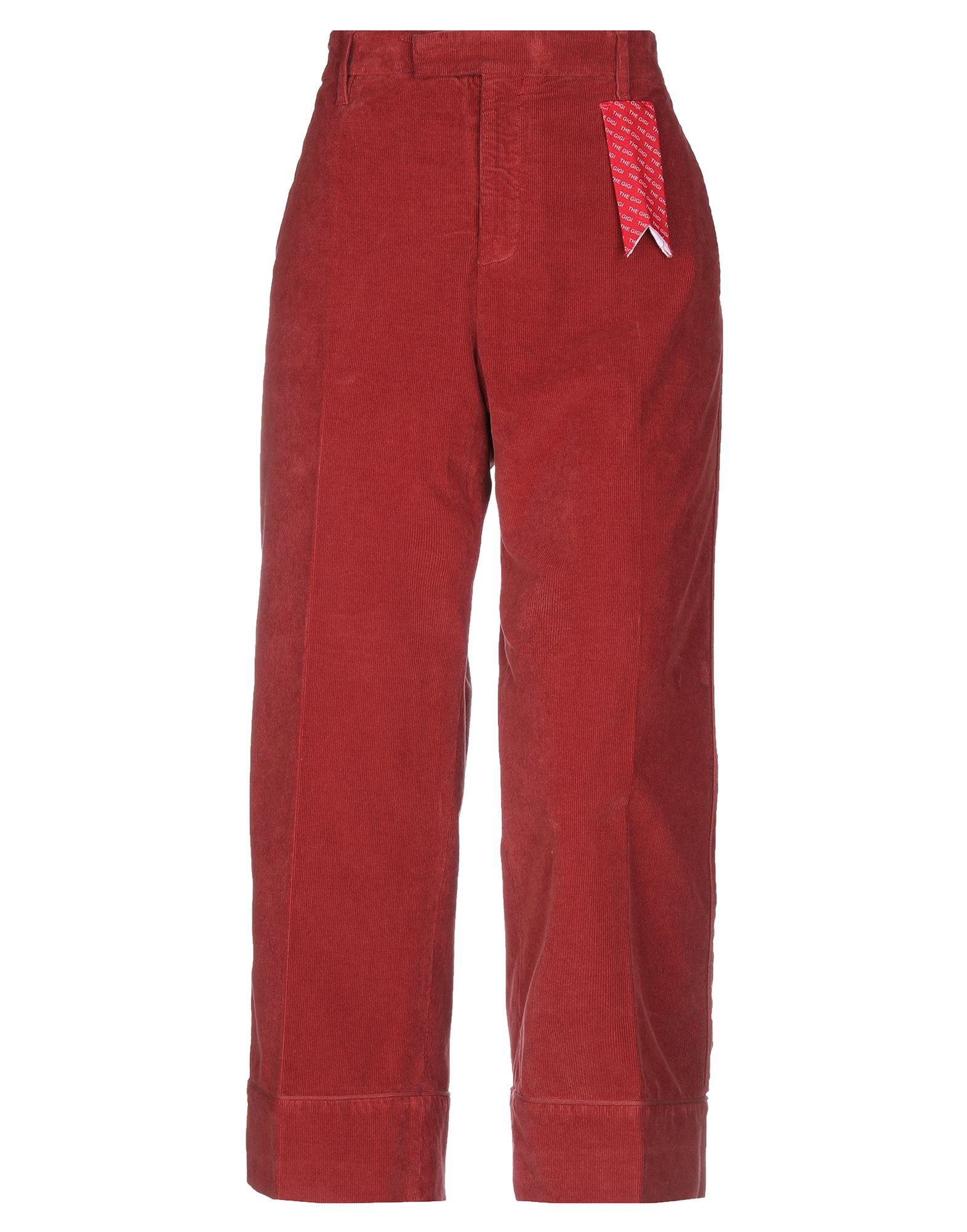 Shop The Gigi Woman Pants Brick Red Size 4 Cotton, Elastane