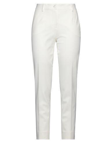 Dolce & Gabbana Woman Pants Ivory Size 6 Virgin Wool, Polyamide, Elastane In White