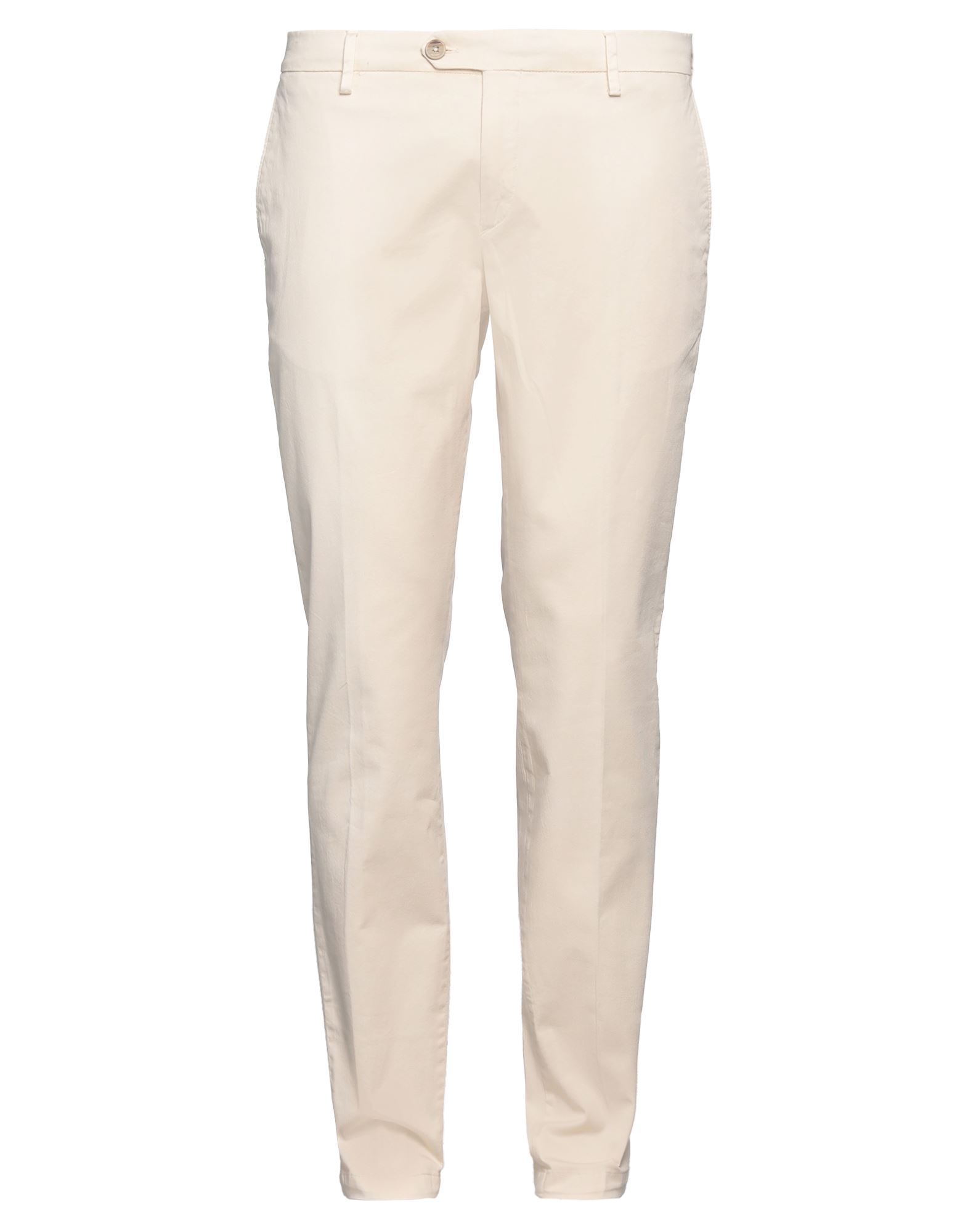 Shop Be Able Man Pants Ivory Size 30 Cotton, Elastane In White