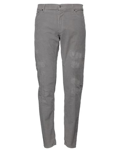Aglini Man Pants Grey Size 35 Cotton, Elastane