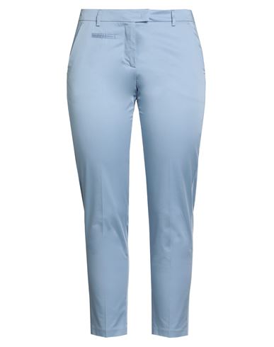 Seventy Sergio Tegon Woman Pants Sky Blue Size 10 Cotton, Elastane