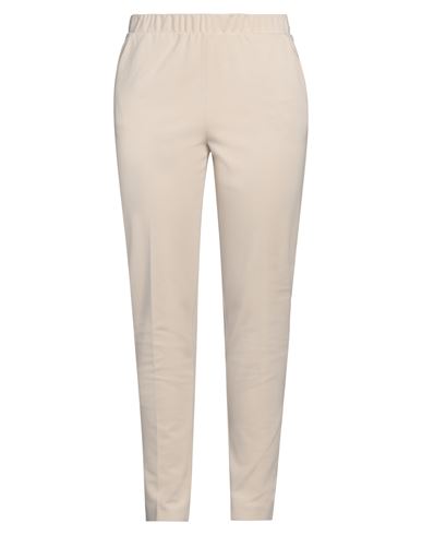 Le Tricot Perugia Woman Pants Cream Size Xl Viscose, Polyamide, Elastane In White