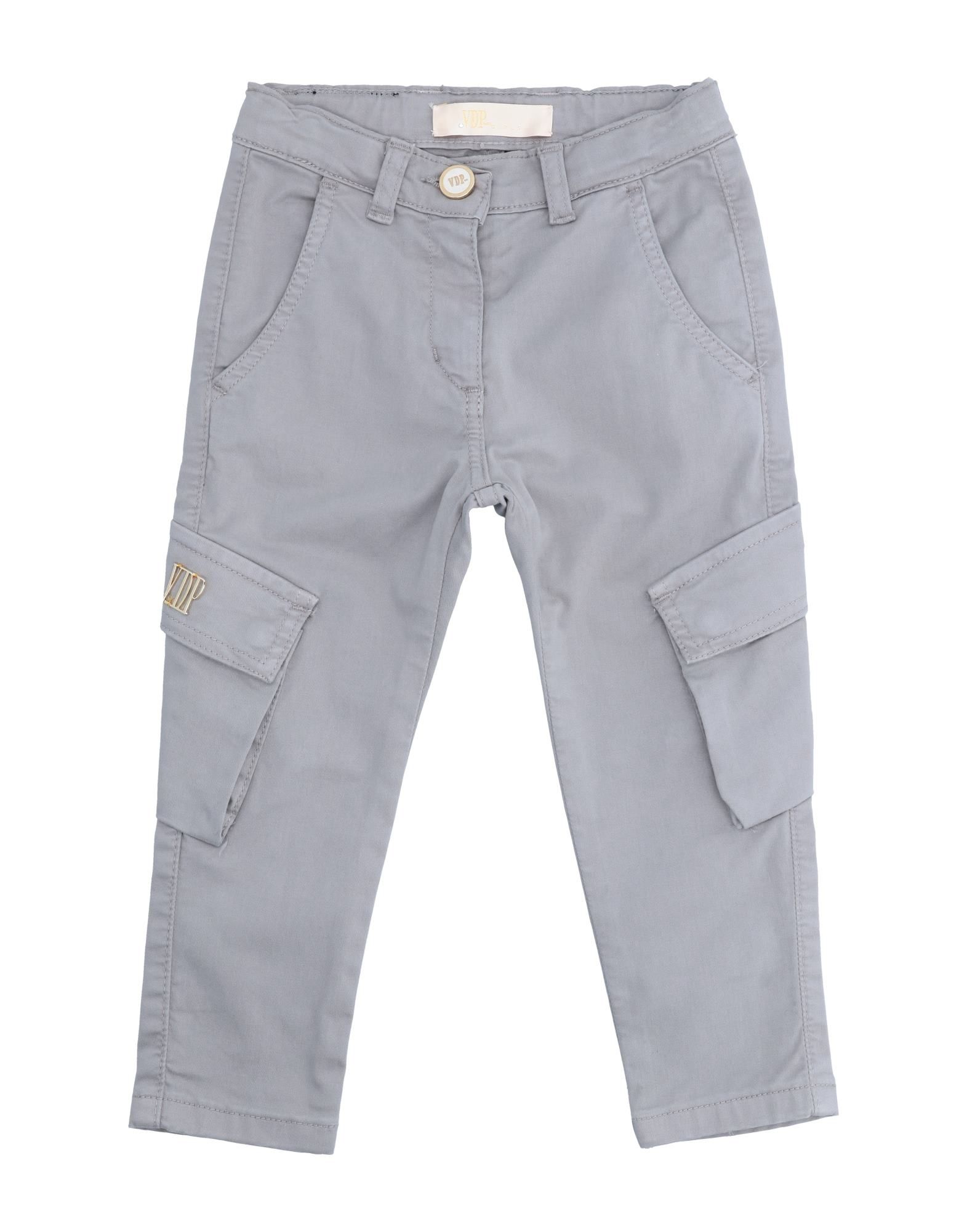 Vdp Collection Kids' Casual Pants In Grey