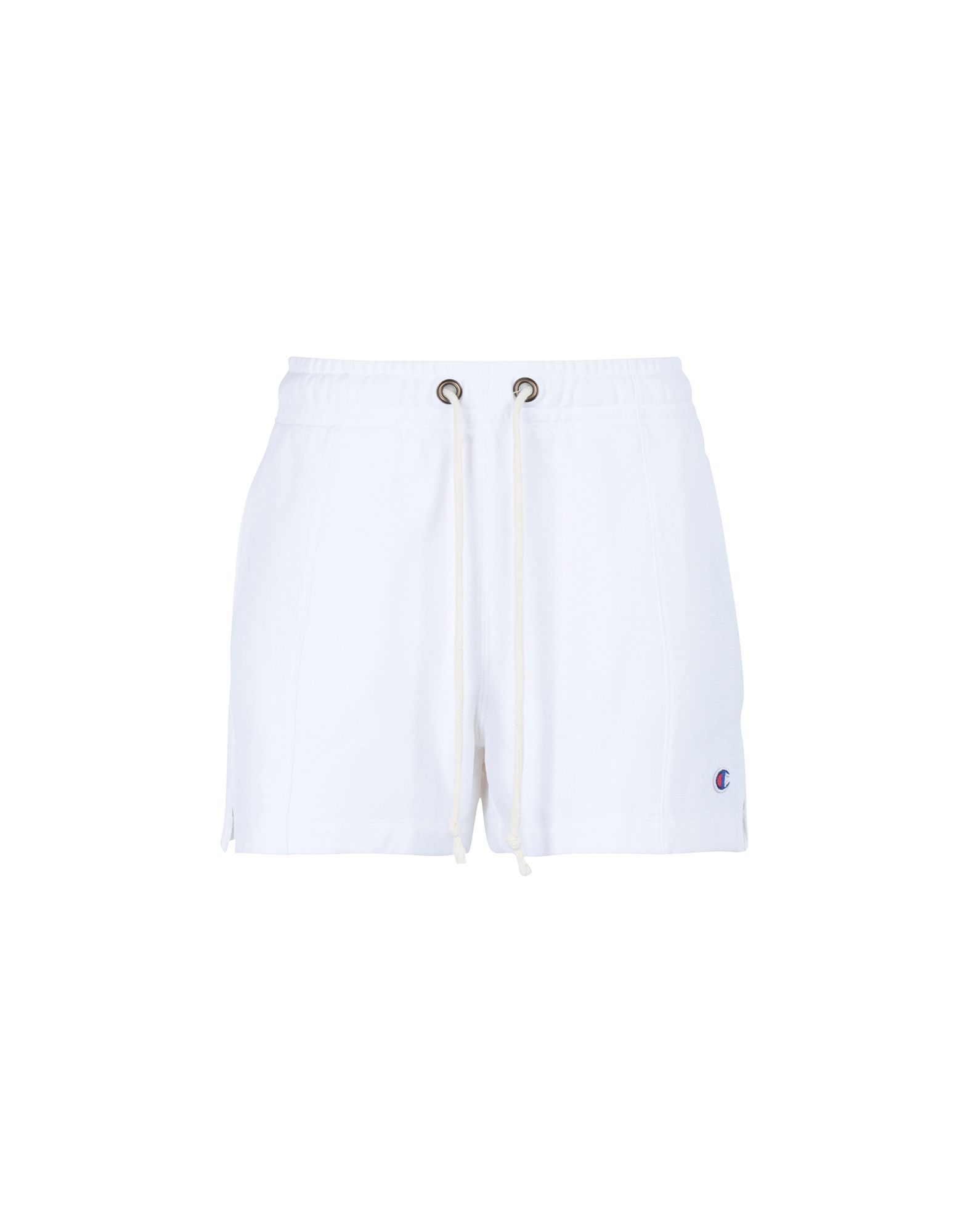 Shop Champion Reverse Weave Shorts Woman Shorts & Bermuda Shorts White Size Xs Cotton, Elastane