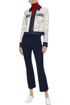 Click to view more detailed imagery on our partner's website Joseph Woman Zed Woven Bootcut Pants Navy