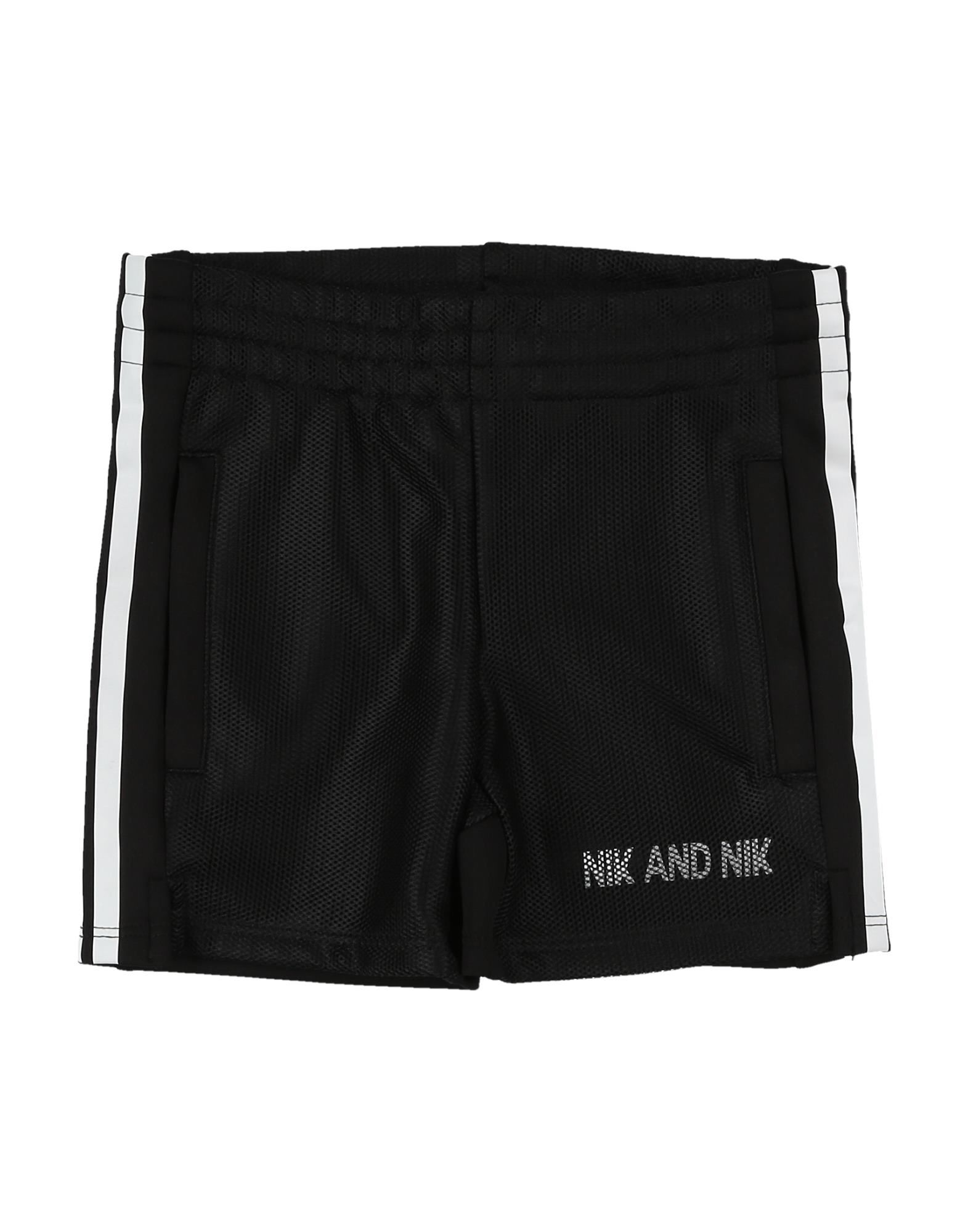 Nik & Nik Kids' Shorts & Bermuda Shorts In Black