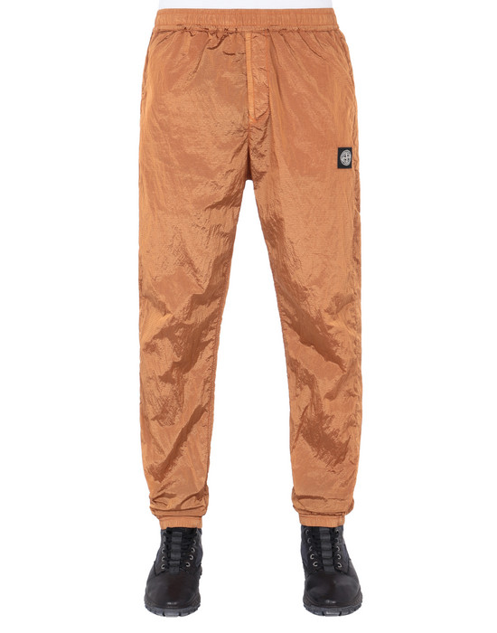 Sold out - STONE ISLAND 63136 NYLON METAL RIPSTOP-TC
 Fleece Trousers Man Orange