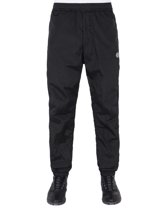 Sold out - STONE ISLAND 63136 NYLON METAL RIPSTOP-TC
 Fleece Trousers Man Black