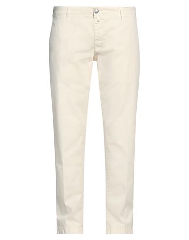 Jacob Cohёn Man Pants Cream Size 40 Cotton, Elastane In White
