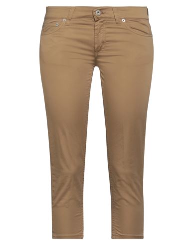 Dondup Woman Pants Mustard Size 27 Cotton, Elastane In Yellow