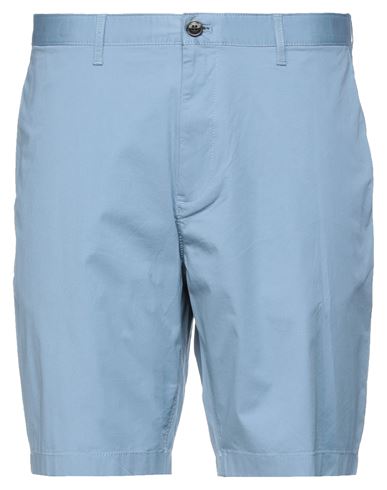 Shop Michael Kors Mens Washed Polin Short Man Shorts & Bermuda Shorts Sky Blue Size 38 Cotton, Elastane