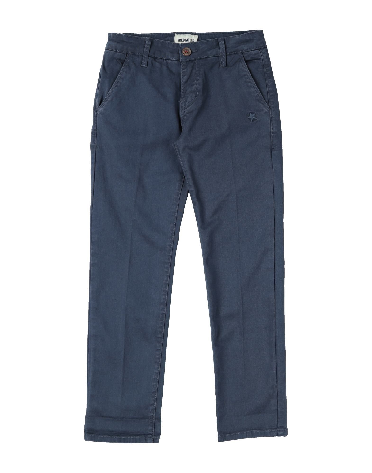 Fred Mello Kids'  Pants In Midnight Blue