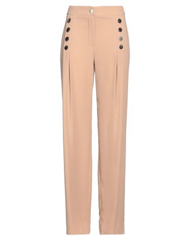 Babylon Woman Pants Sand Size 6 Polyester In Beige