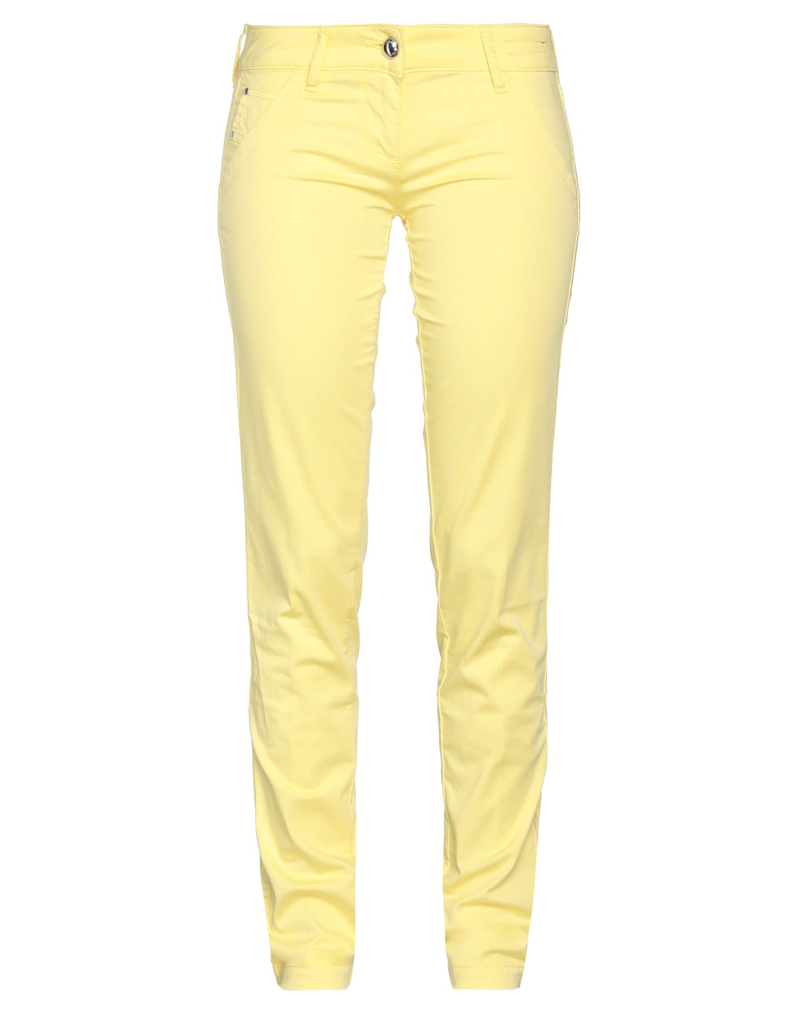 Jacob Cohёn Woman Pants Yellow Size 28 Cotton, Elastane