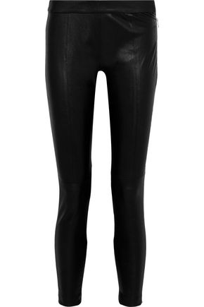 MUUBAA Stretch-leather skinny pants