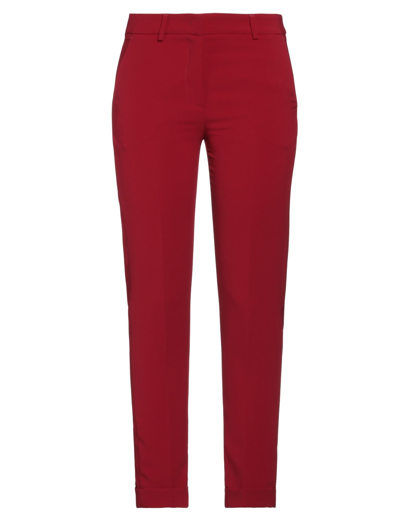 Shop Hanita Woman Pants Red Size 4 Polyester, Elastane