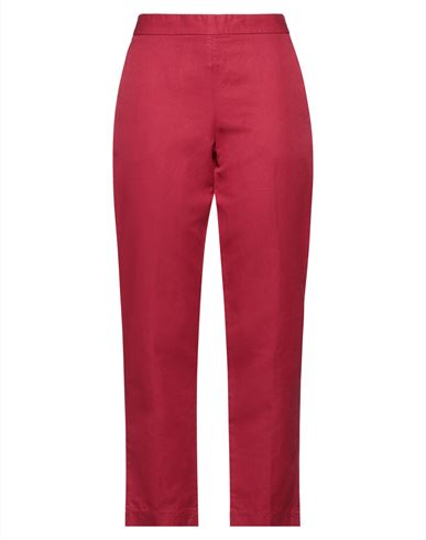 Shop Aspesi Woman Pants Tomato Red Size 6 Cotton, Linen