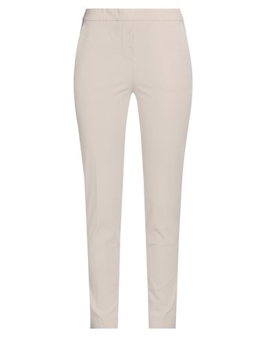 Woman Pants Beige Size 4 Cotton, Elastane