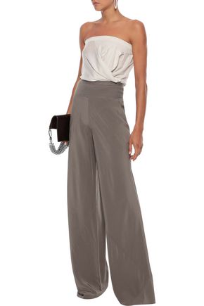 Rick Owens Paneled Silk Crepe De Chine 