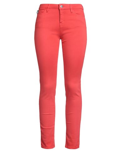Love Moschino Woman Pants Tomato Red Size 29 Cotton, Elastane